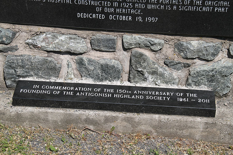Antigonish Highland Society dedication